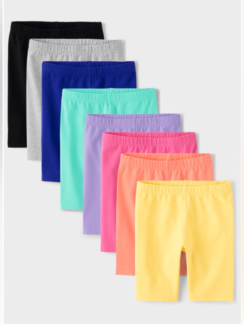 Brand new Childrens Place Girls' 8-Pack Cotton Bike Shorts size 10-12